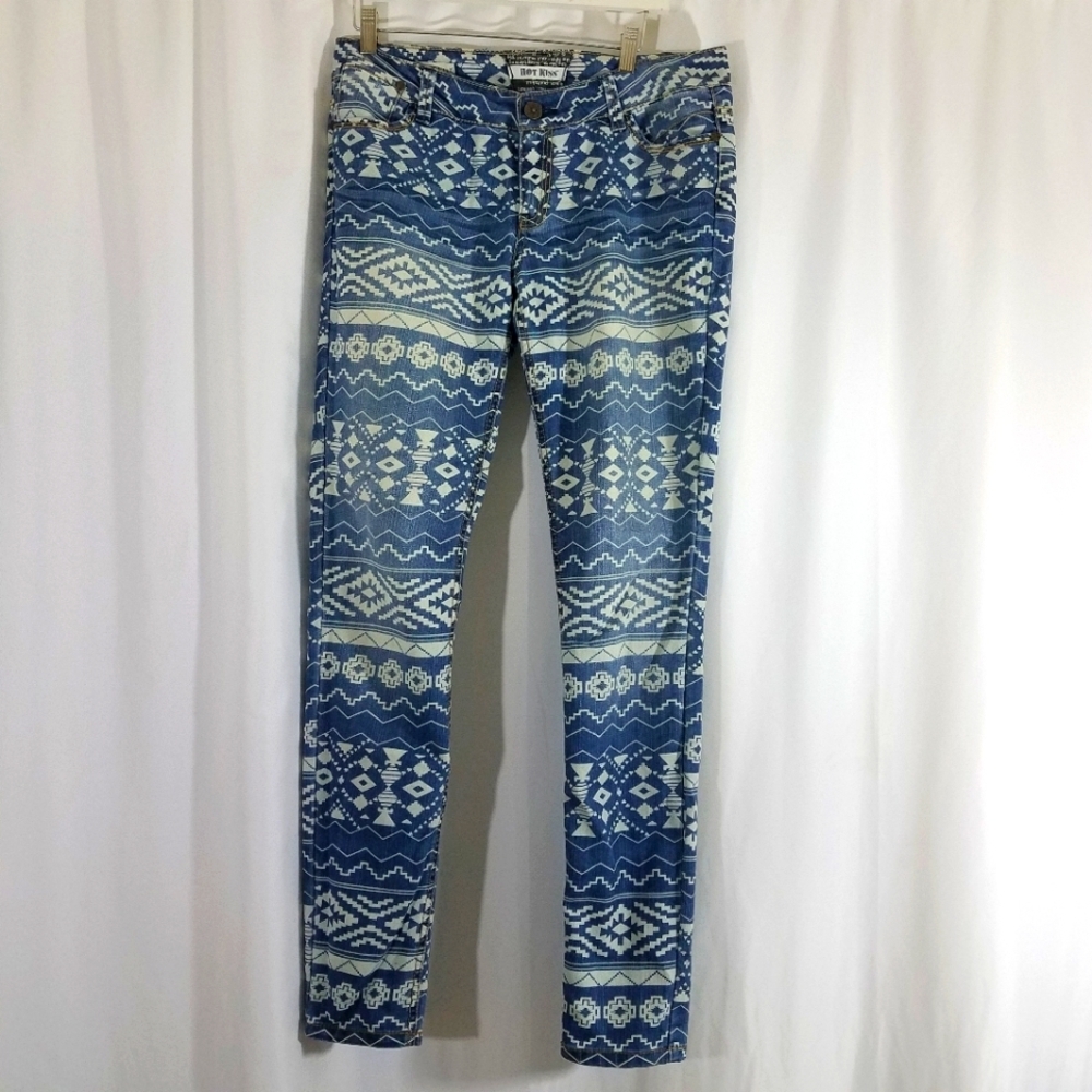 Hot Kiss Skinny Lily Aztec Jean 11